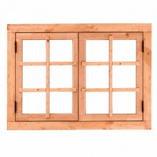 Uitzetraam Red class wood 6 ruits 125,2x90 cm 